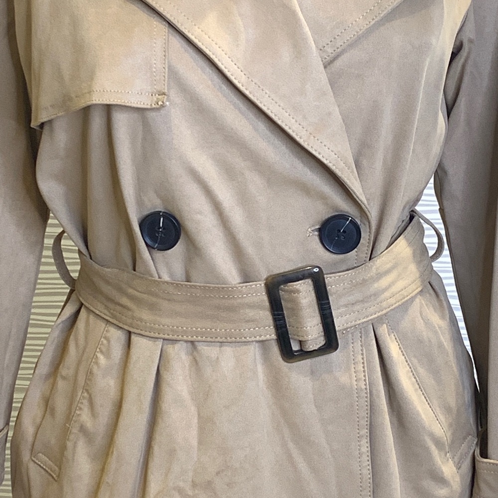 Zara Microfibre Tan Jacket Size XS - Picture 3 of 10